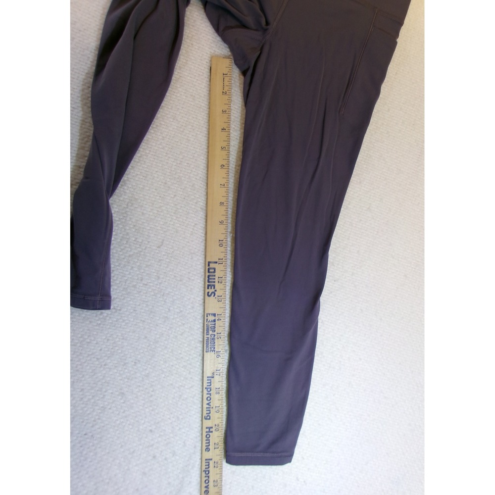 Athleta Salutation Stash 7/8 Tight Leggings Purple Petite Small SP Yoga Pockets - Picture 3 of 6